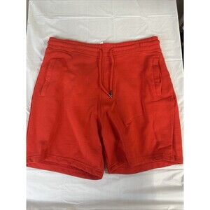 NWT Unbranded Unisex Organic Cotton Sweatshorts Red